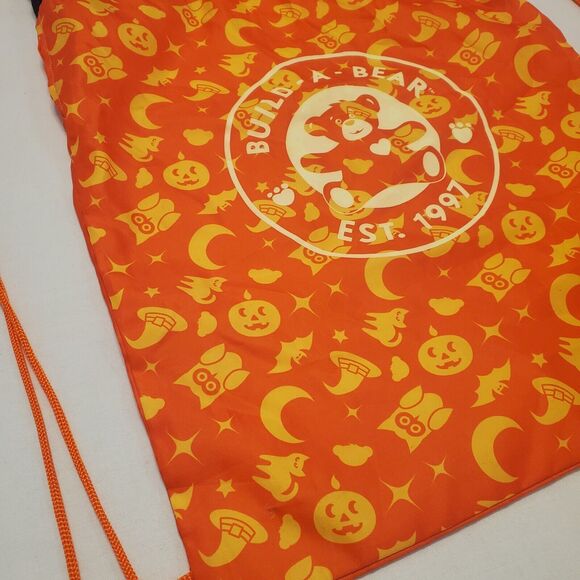 Build-a-Bear Halloween Bag -Glow In The Dark- backpack drawstring Trick Or Treat - Picture 2 of 4